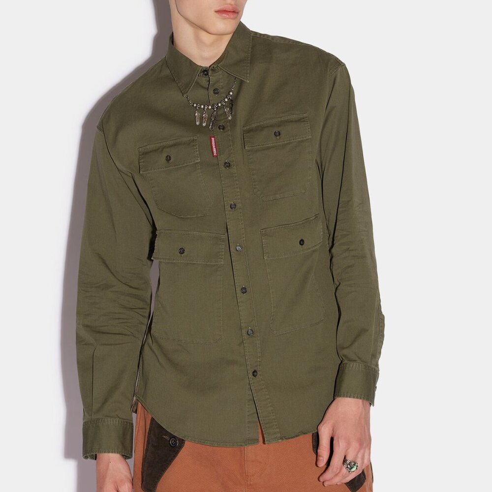BNWT AW22 DSQUARED2 DROP SHOULDER SHIRT 50